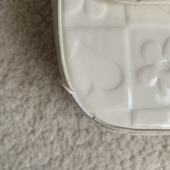 H&M White Patterned Flower Heart Off-White Shoulder Bag - Picture 4 of 9